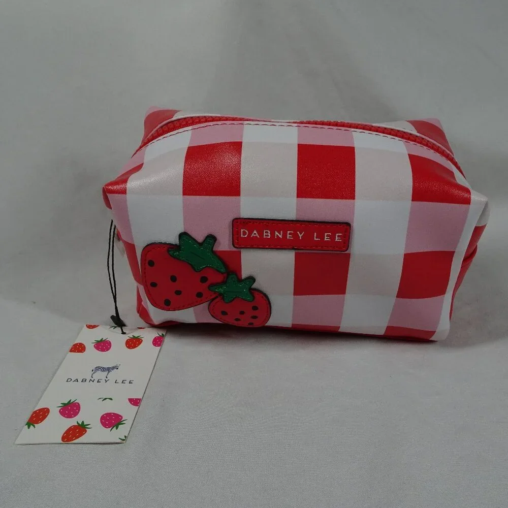 Dabney Lee Strawberry Cosmetic Make up Bag